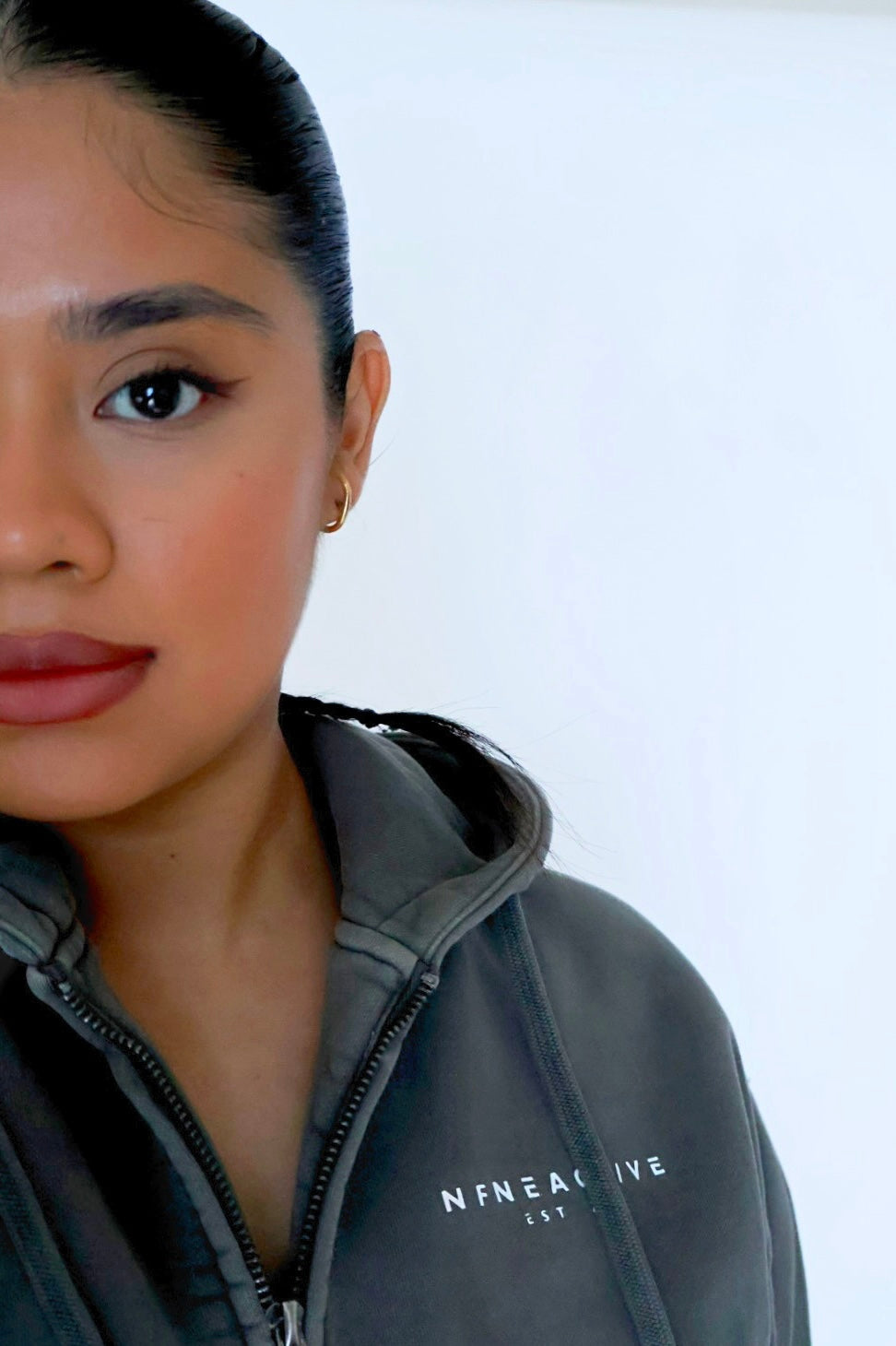 Everyday Motion cropped zip hoodie